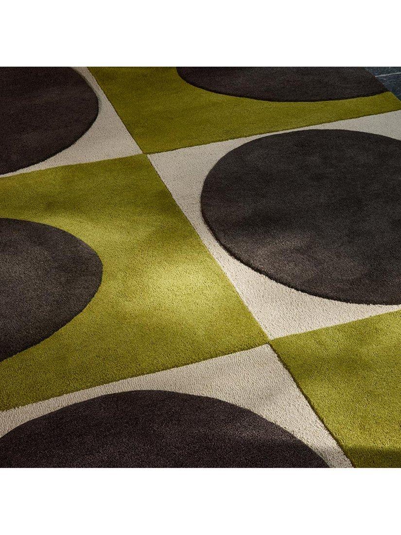Orla Kiely geometric spot wool rug 180x120cm, imported from the UK