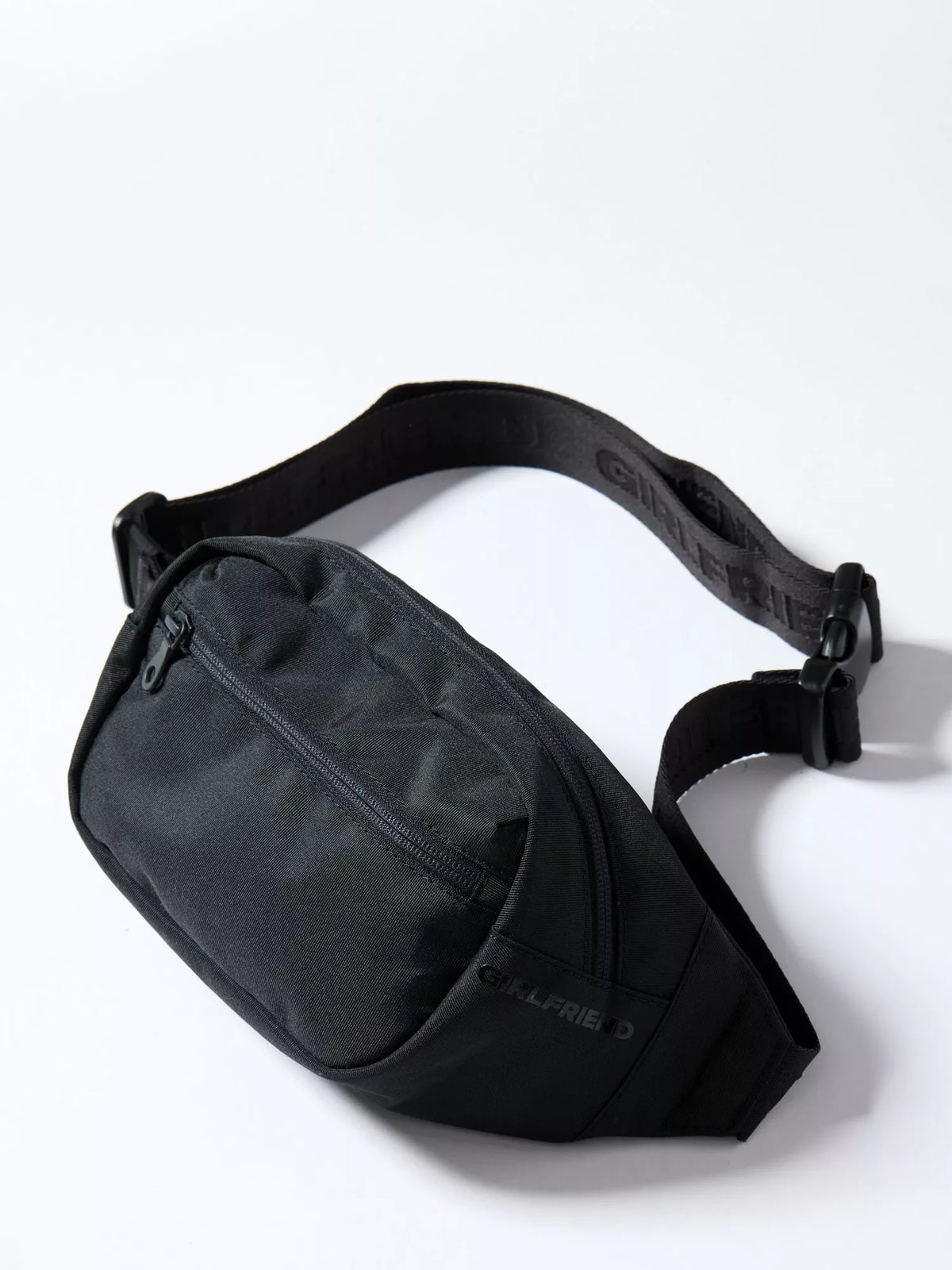 Girlfriend Collective belt bag black, imported from the UK