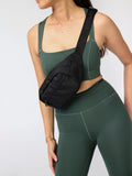 Girlfriend Collective belt bag black, imported from the UK