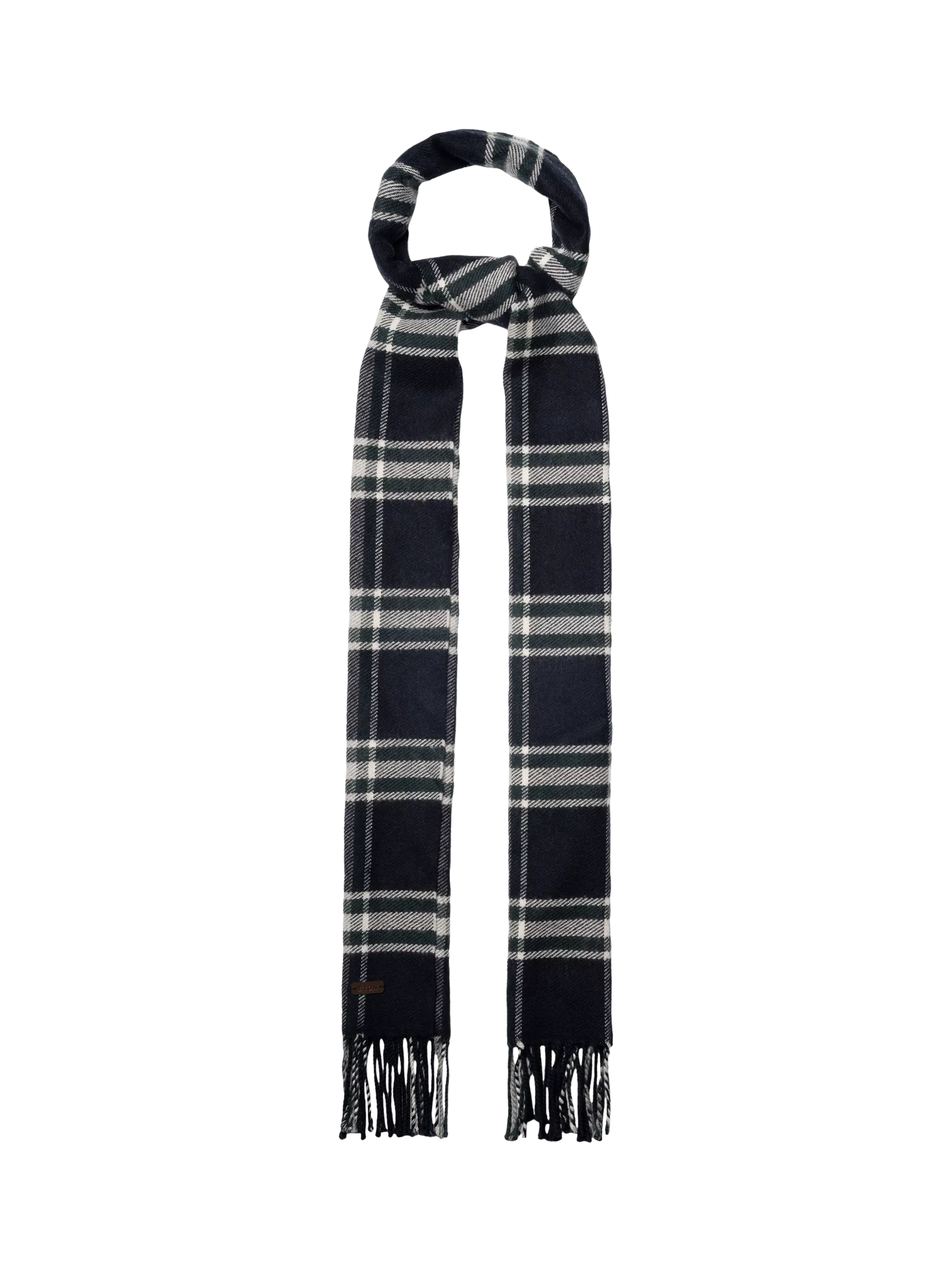 Eton merino wool check scarf 30x200cm - British product