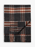 Eton merino wool check scarf 30x200cm - British product