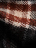 Eton merino wool check scarf 30x200cm - British product