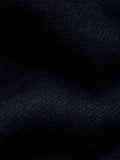 Eton merino wool scarf in navy blue, imported from the UK