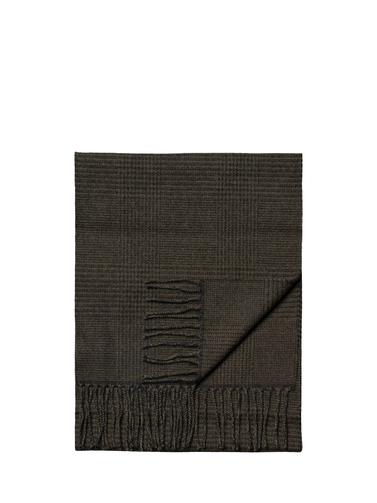 Eton merino wool scarf Prince of Wales check 30x200cm - British product