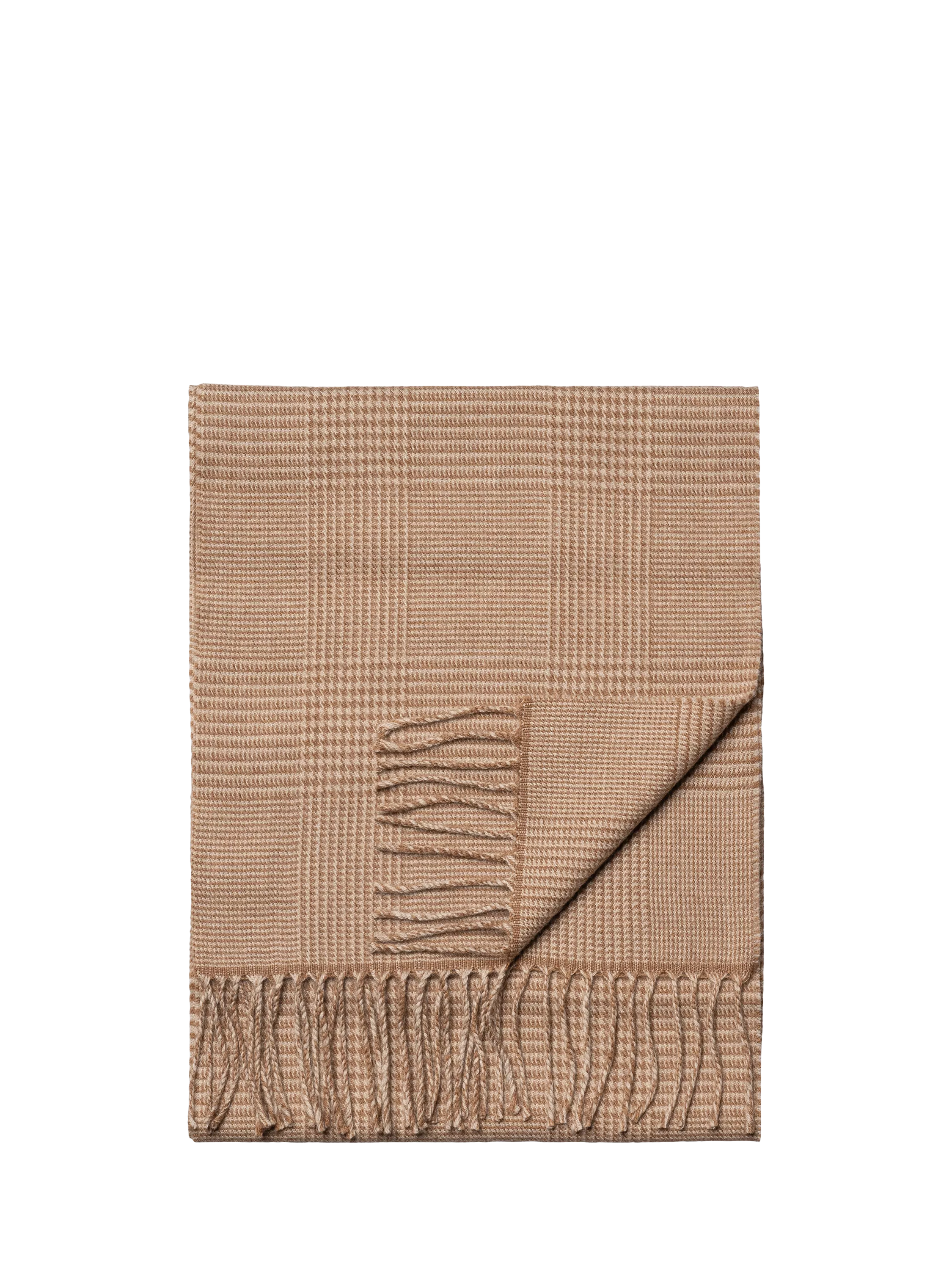 Eton Merino Wool Check Scarf