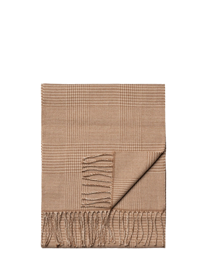 Eton Merino Wool Check Scarf