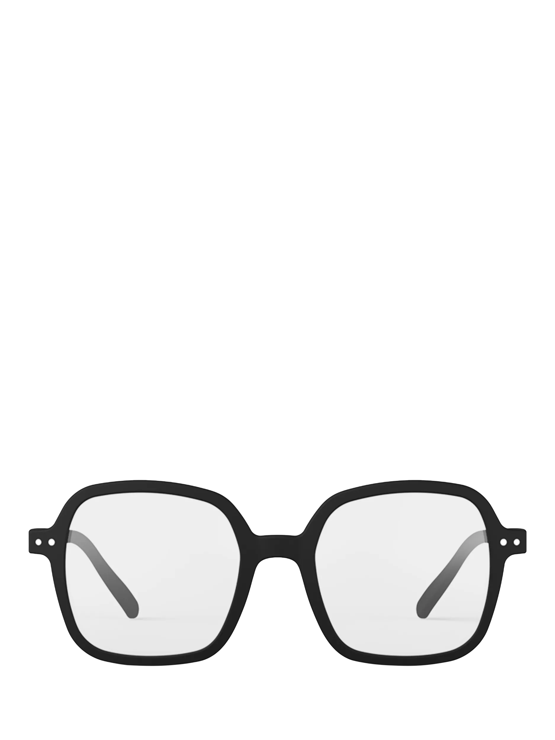 IZIPIZI reading glasses black oversized square +1, imported from the UK