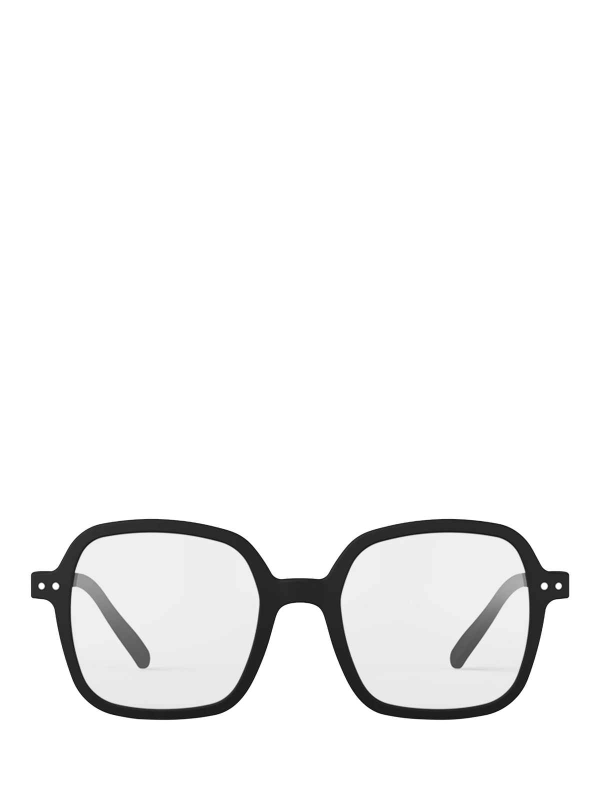 IZIPIZI reading glasses black oversized square +1, imported from the UK