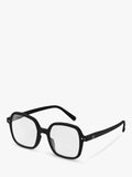 IZIPIZI reading glasses black oversized square +1, imported from the UK