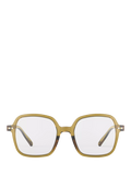 IZIPIZI golden green oversized reading glasses, UK version
