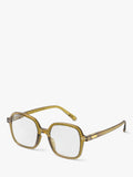 IZIPIZI golden green oversized reading glasses, UK version