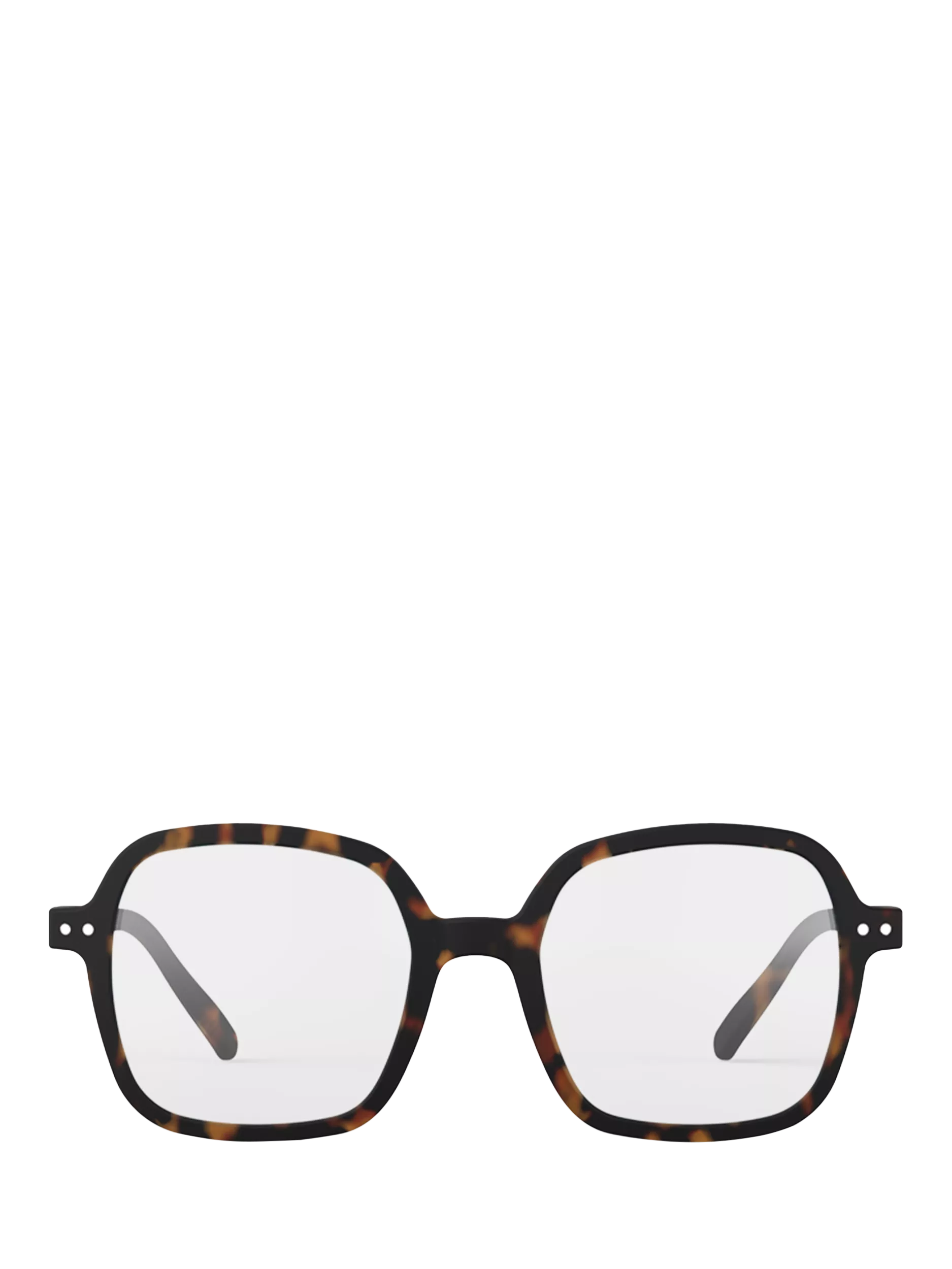 IZIPIZI oversized square reading glasses tortoise - British product
