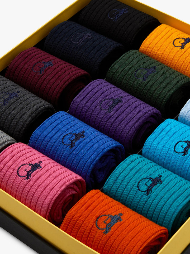 London Sock Company sock collection gift box 15 pairs mixed - British product