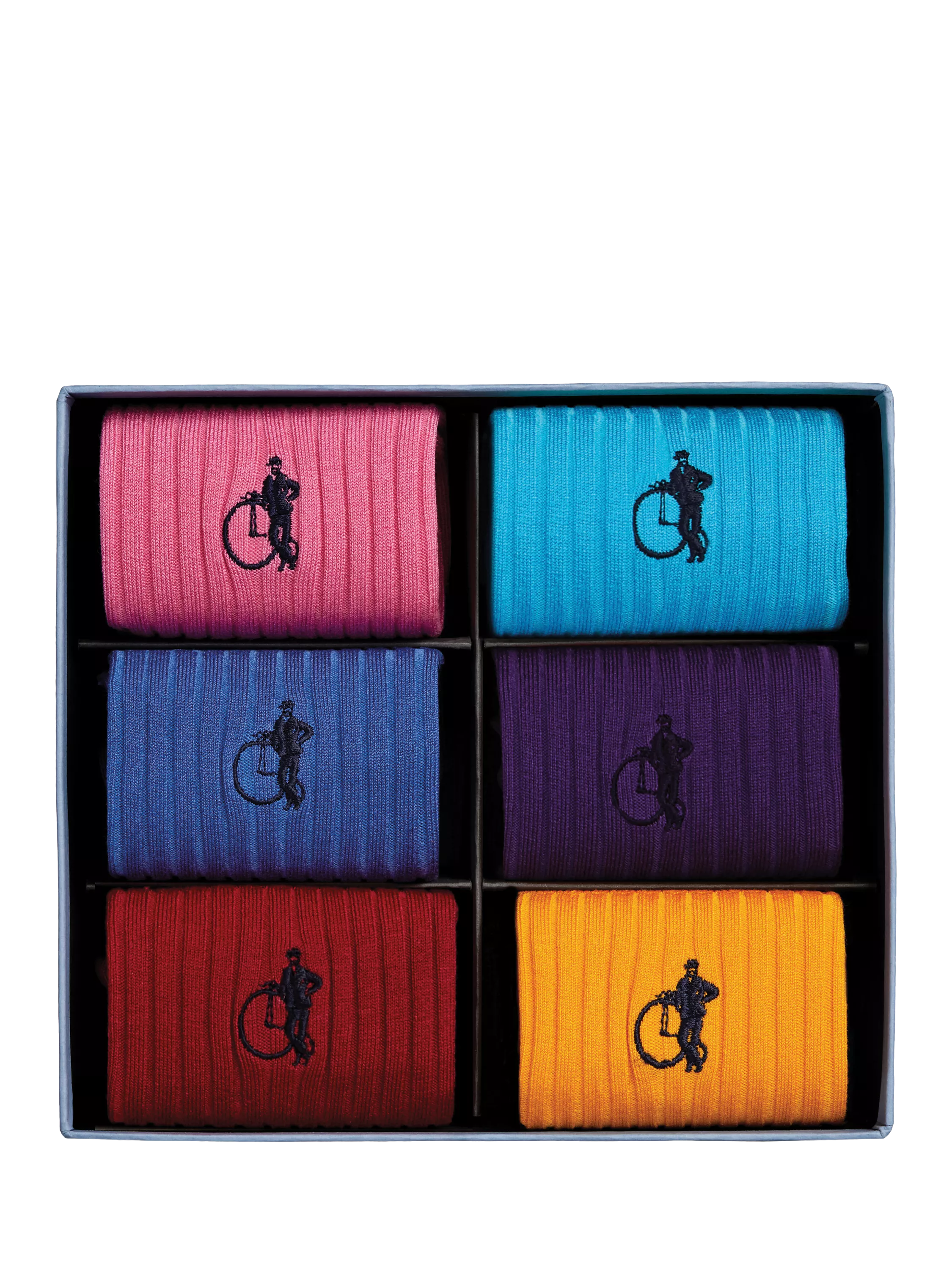 London Sock Company Simply Sartorial socks gift box of 6 pairs (British brand)