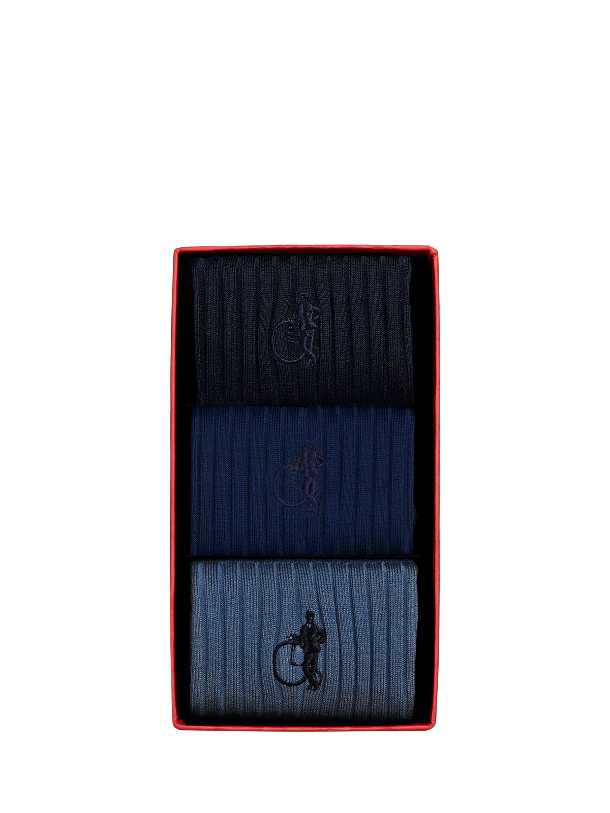 London Sock Company Simply Sartorial socks blue pack of 3, imported from the UK