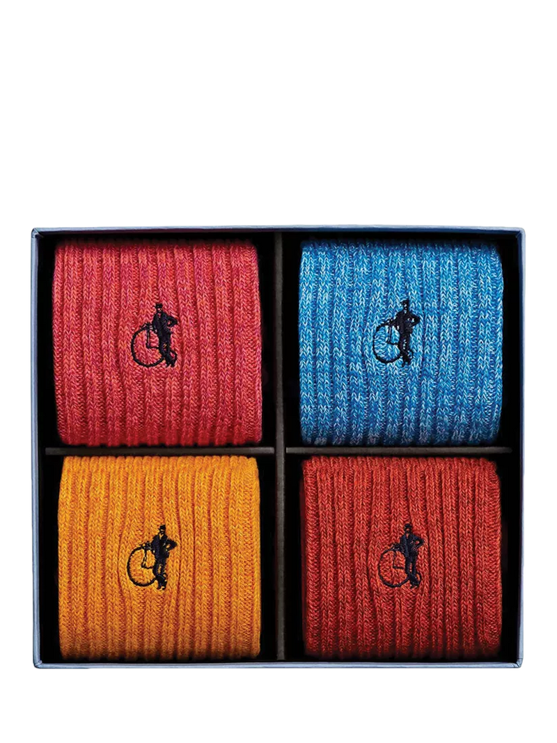 London Sock Company Richmond Collection socks pack of 4 (British brand)