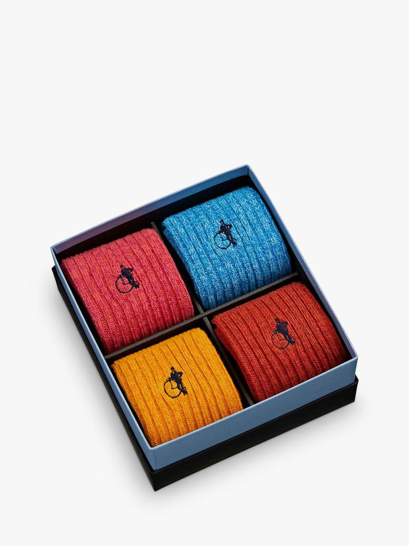 London Sock Company Richmond Collection socks pack of 4 (British brand)