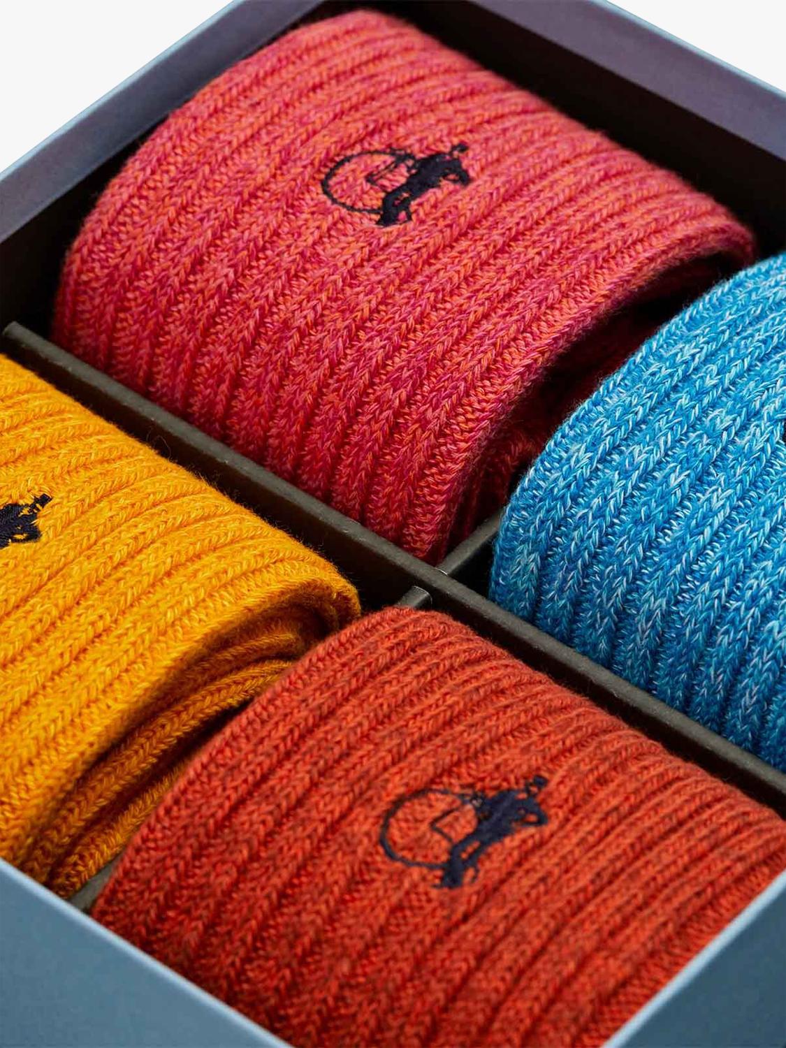 London Sock Company Richmond Collection socks pack of 4 (British brand)
