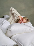 Bedfolk down square pillow medium firmness (British brand)