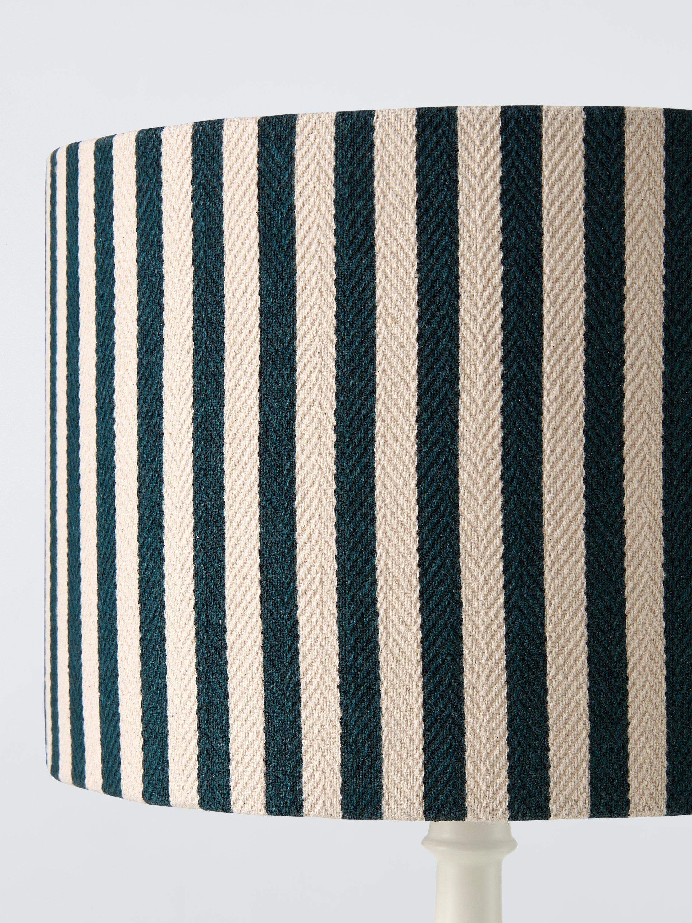 John Lewis Herringbone Stripe drum lampshade 25cm (British brand)