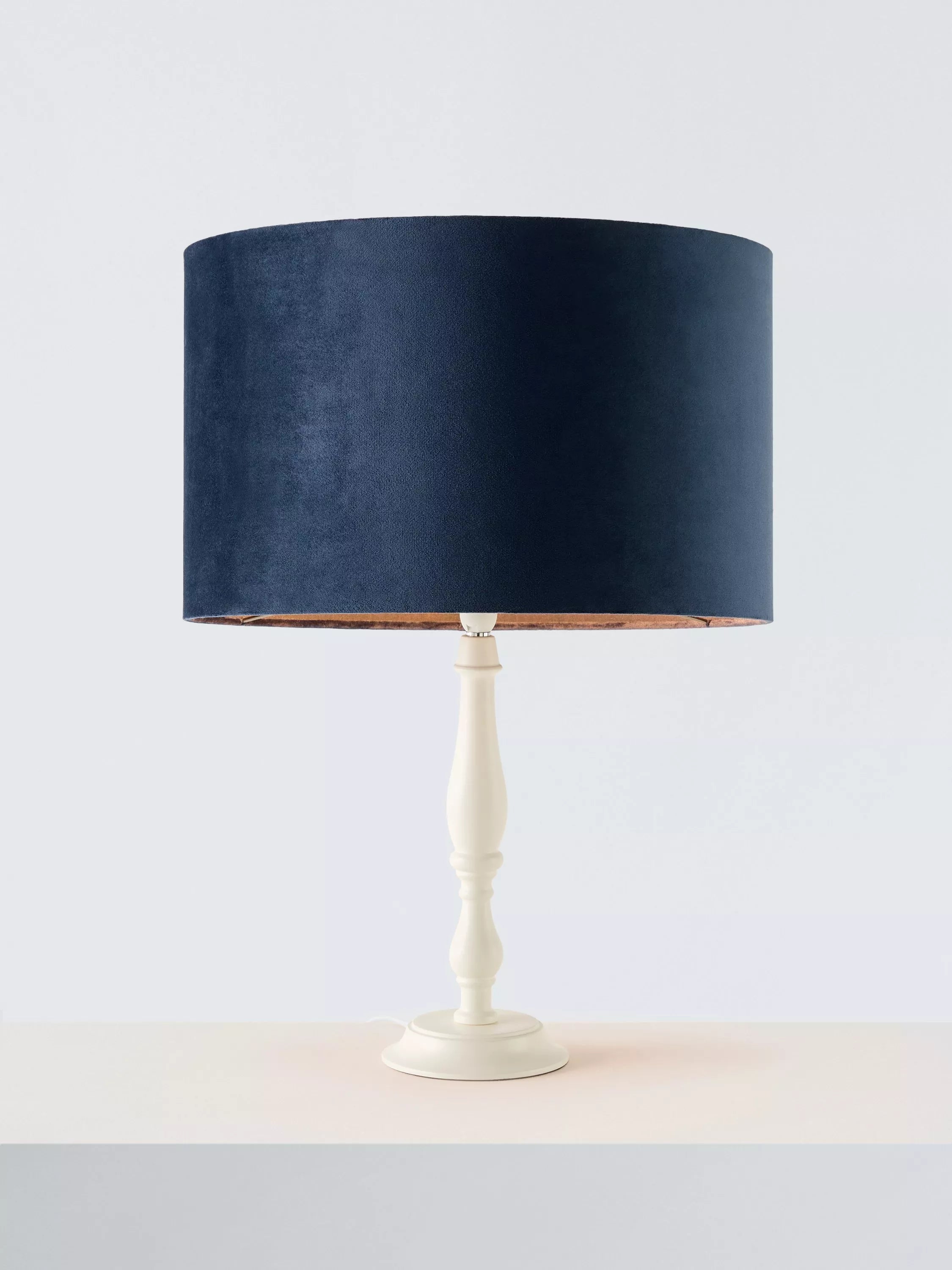 John Lewis velvet drum lampshade, imported from the UK