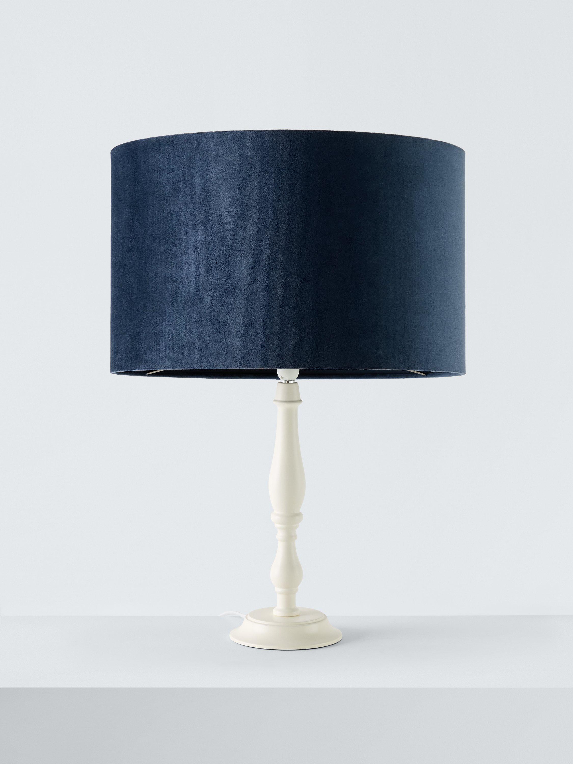 John Lewis velvet drum lampshade, imported from the UK