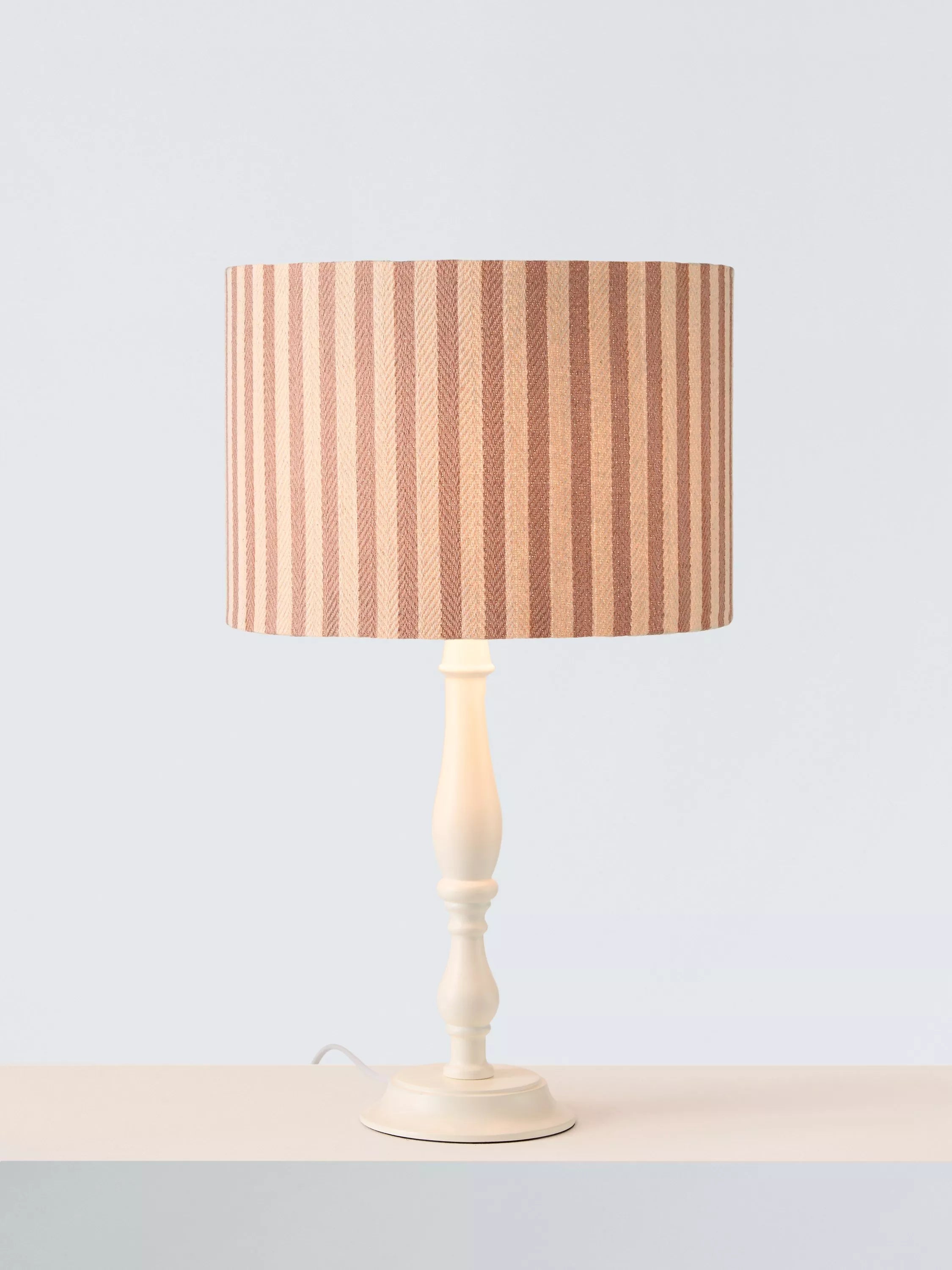 John Lewis Herringbone Stripe Drum Lampshade 25cm Diameter