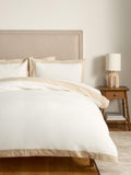 John Lewis Ainsdale duvet cover set double white, UK version