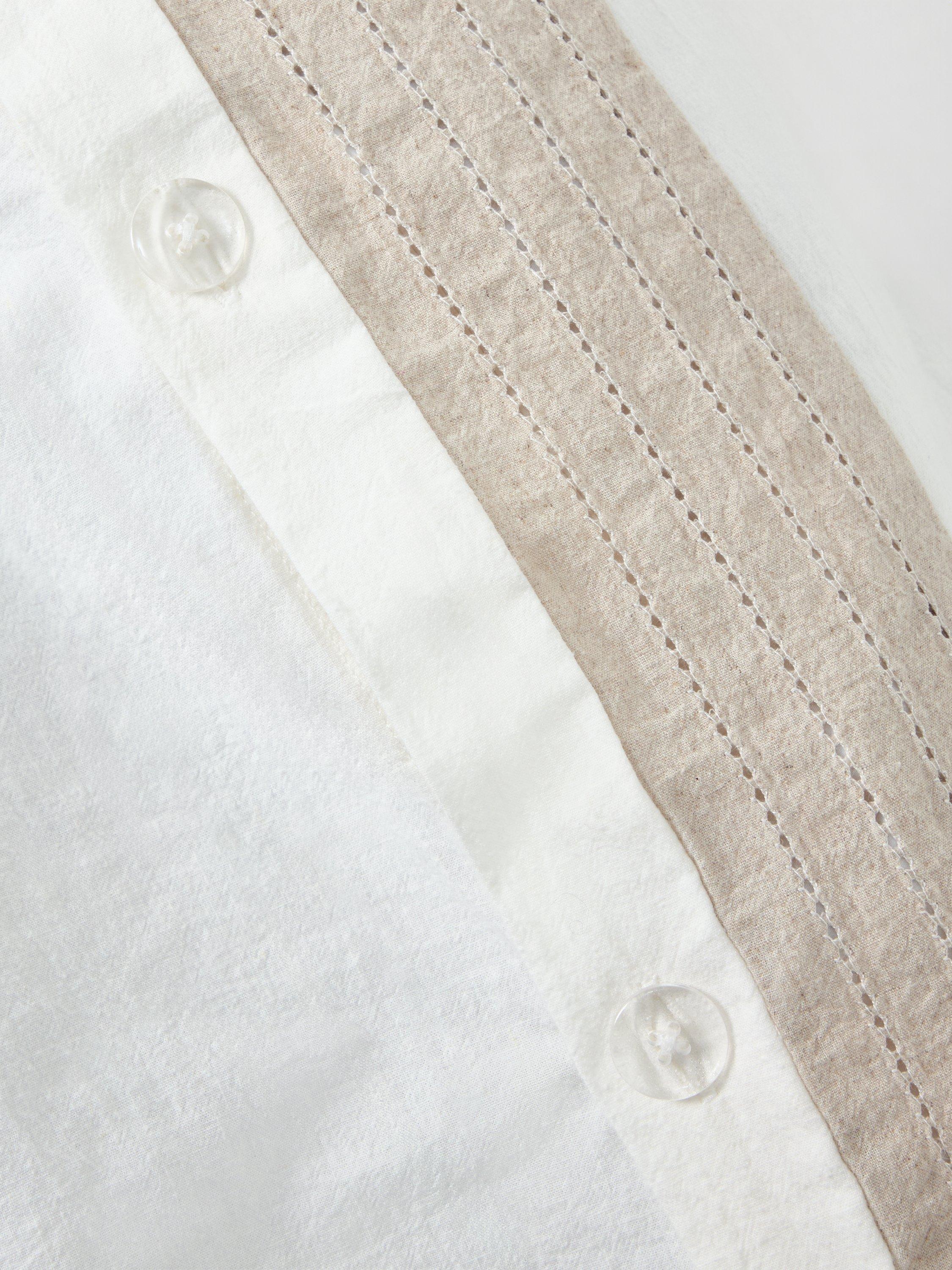 John Lewis Ainsdale duvet cover set double white, UK version