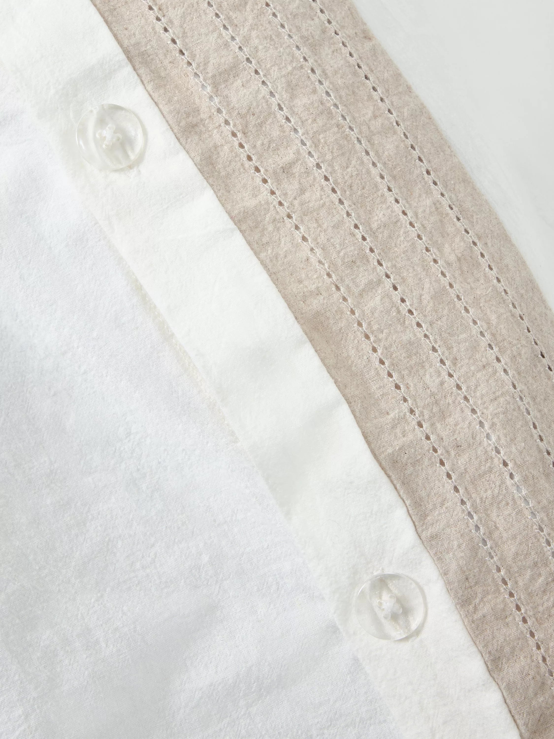 John Lewis Ainsdale duvet cover set double white, UK version