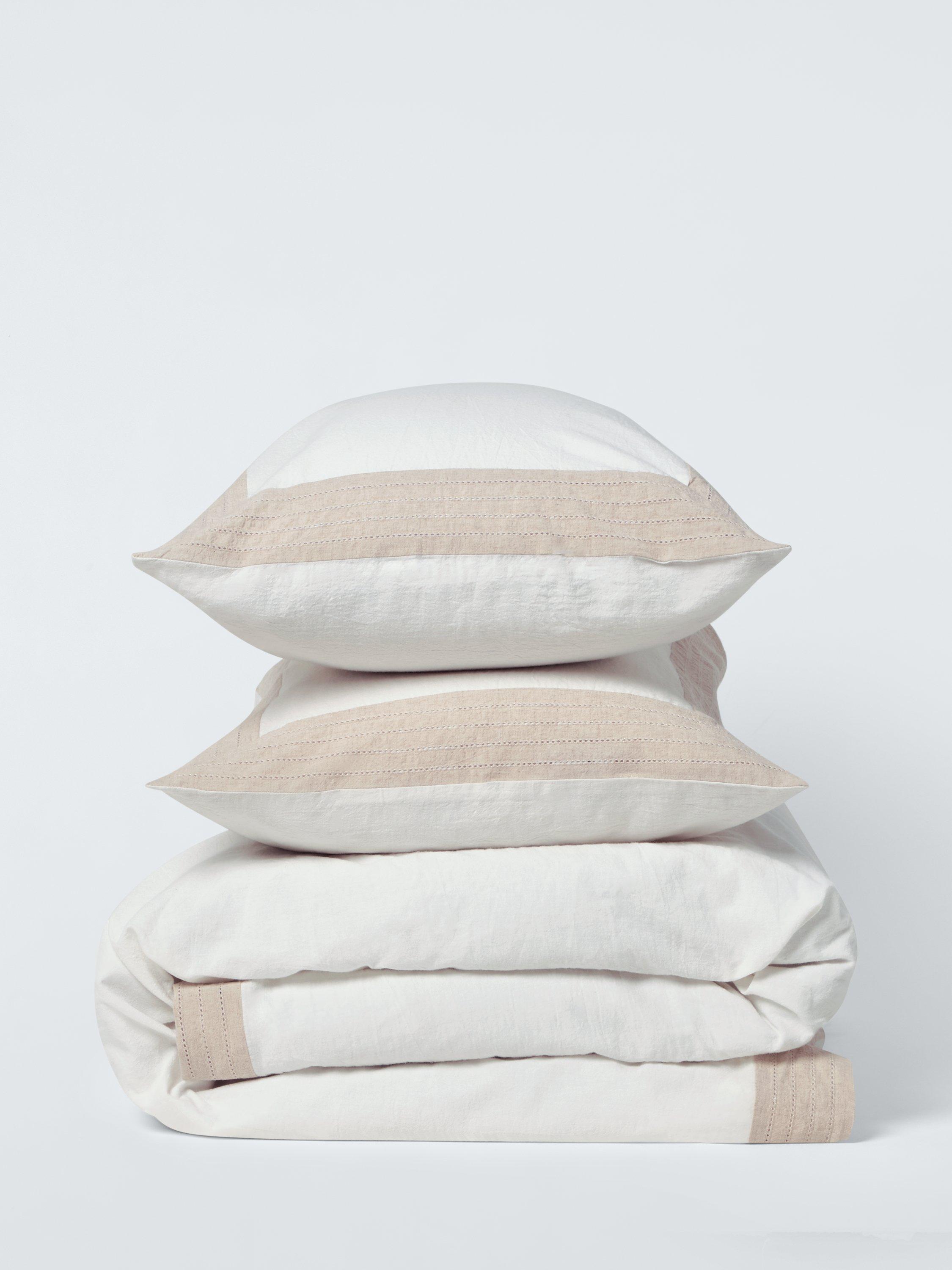 John Lewis Ainsdale duvet cover set double white, UK version