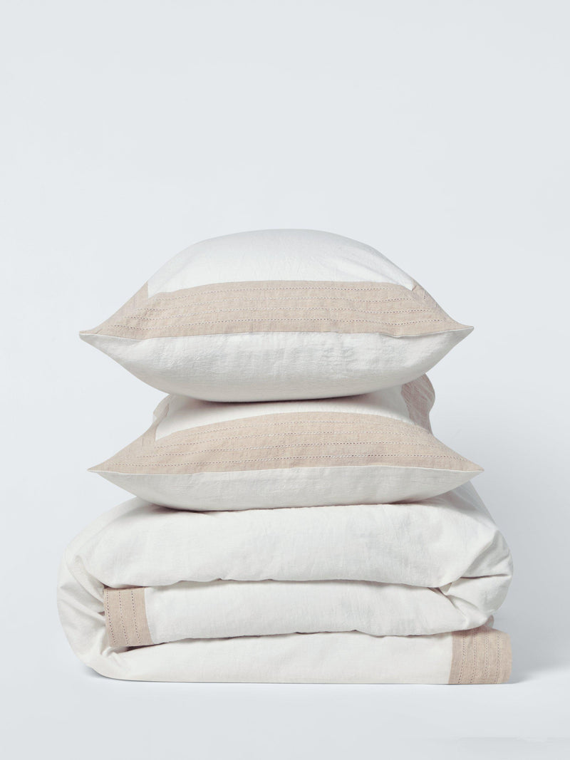 John Lewis Ainsdale duvet cover set double white, UK version