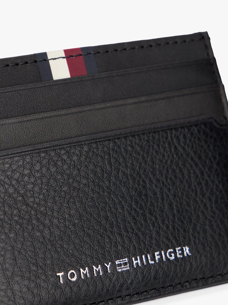 Tommy Hilfiger leather credit card holder black (British brand)