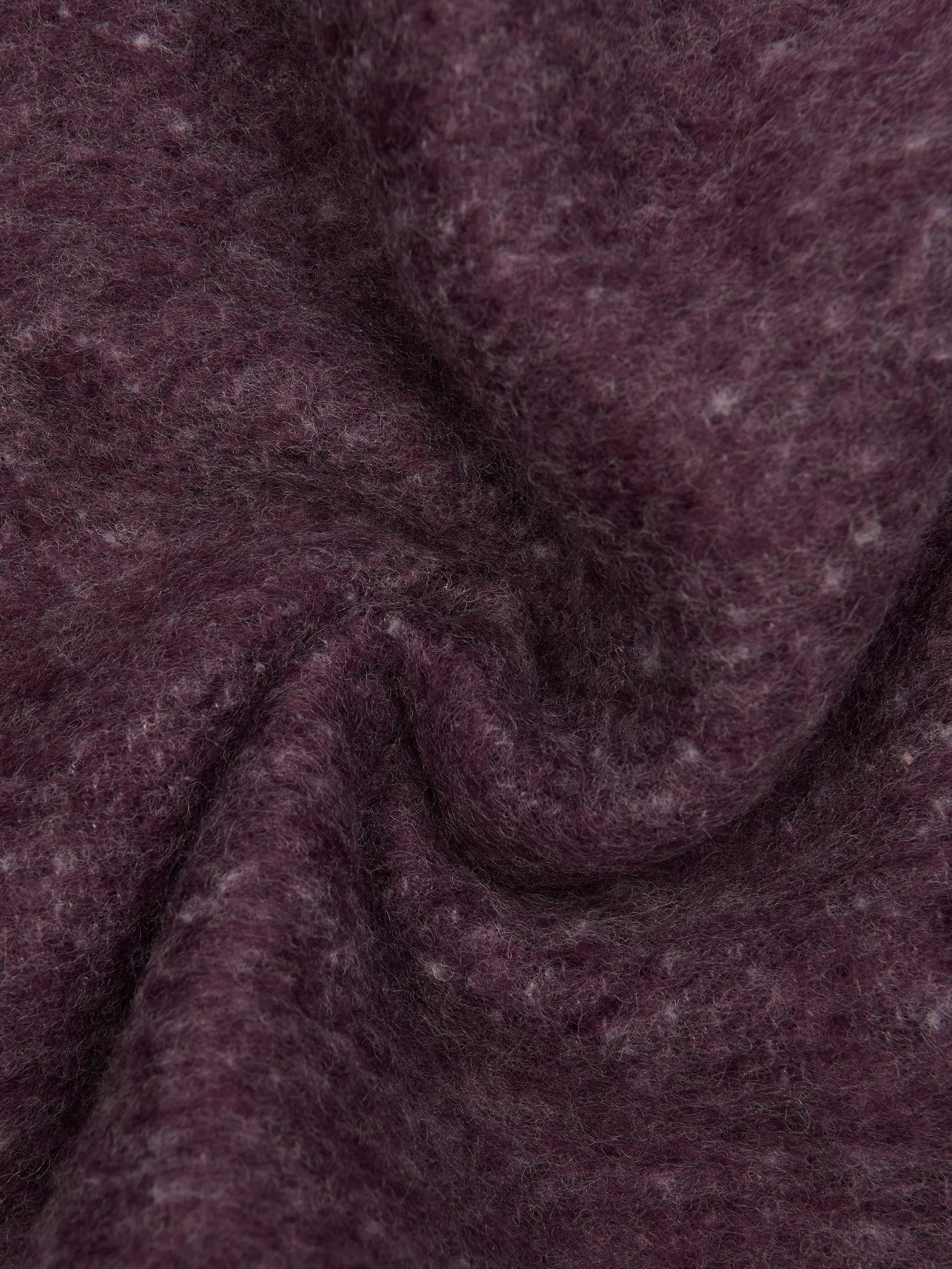 Sweaty Betty wool blend tassel scarf Neptune Purple - British product