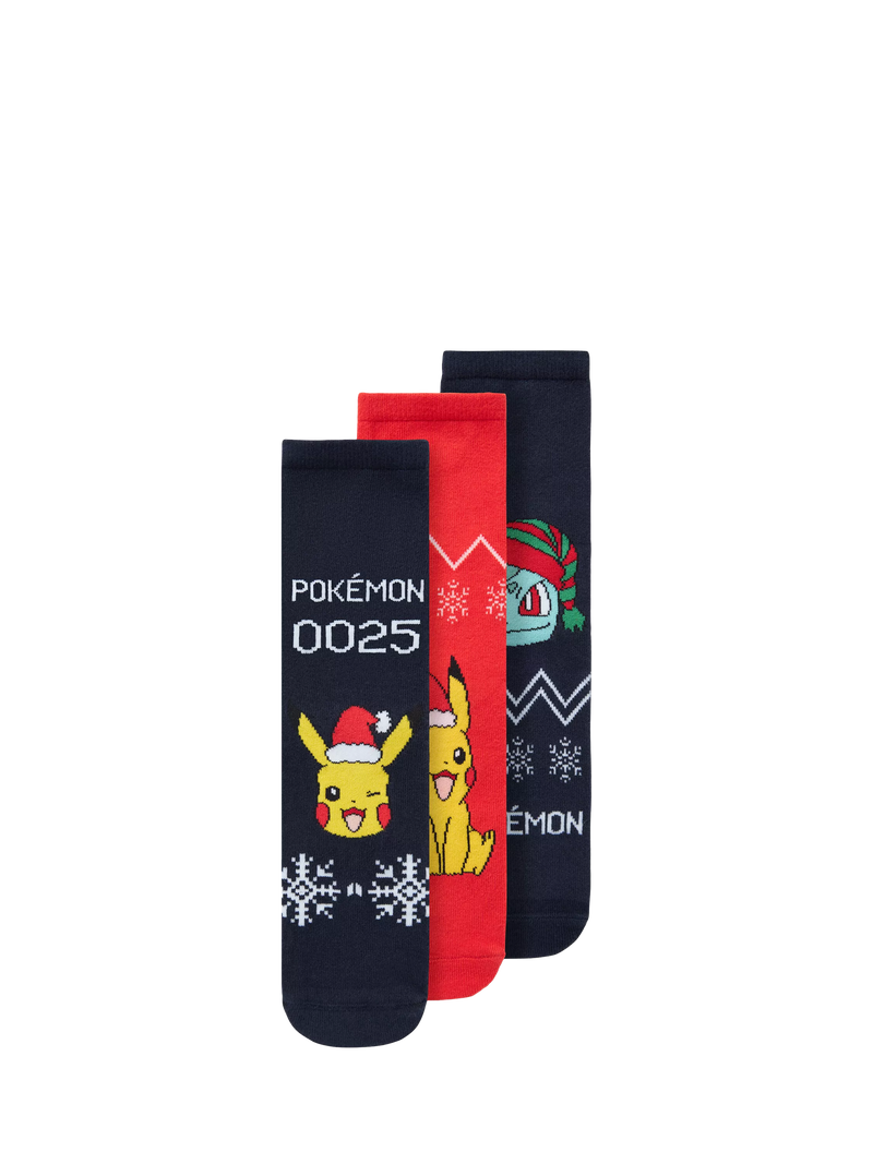 NAME IT Pokémon kids socks pack of 3 dark sapphire, UK version
