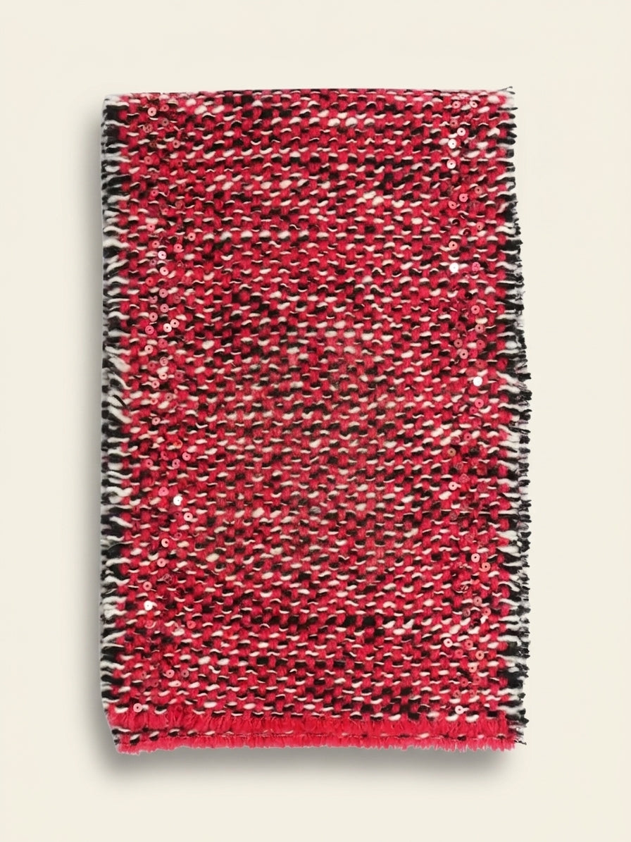 Pre-loved Gucci NY Yankees pink sequin knit scarf (British brand)