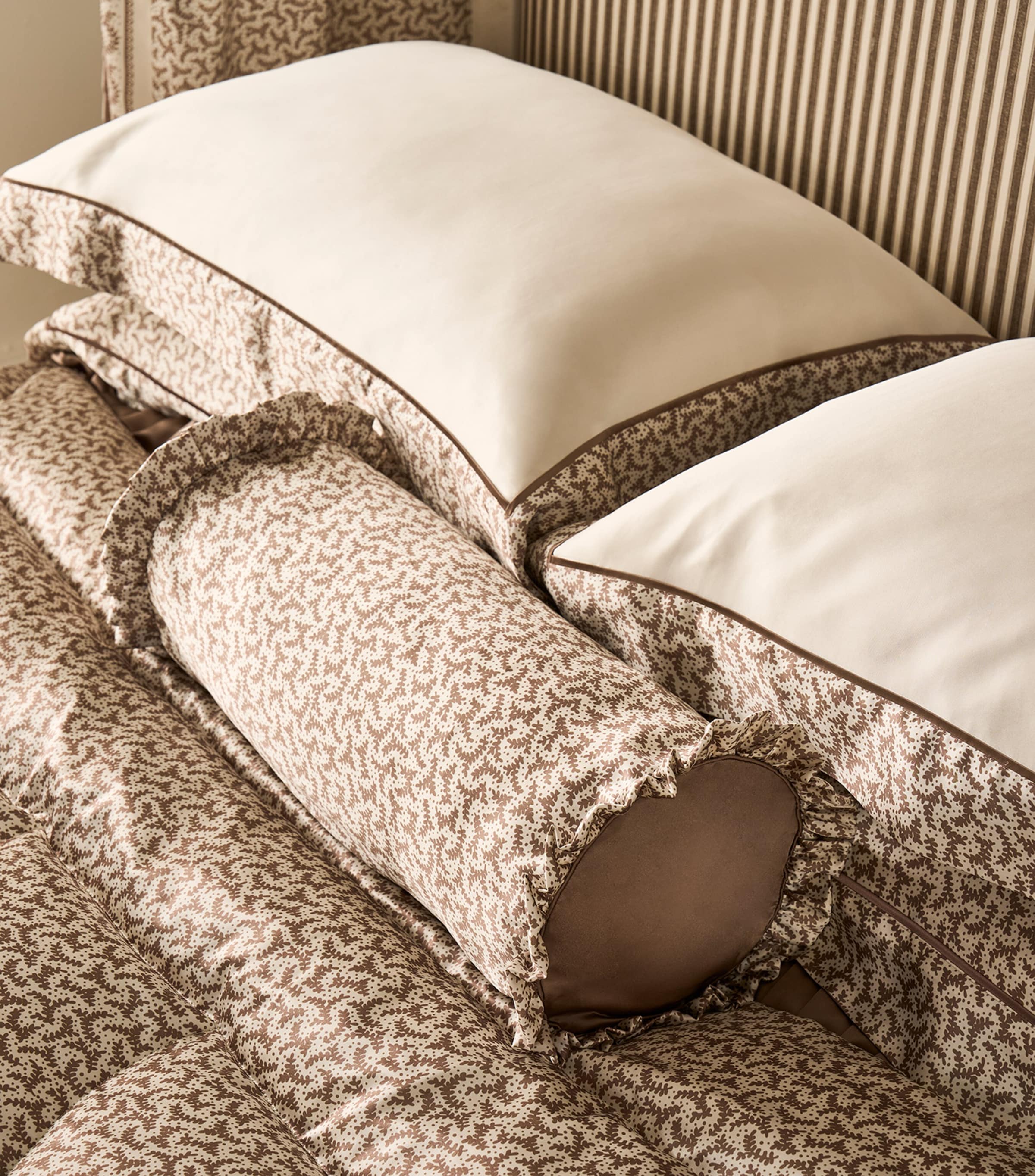 Gingerlily Fern bolster cushion 20cm x 46cm, UK version