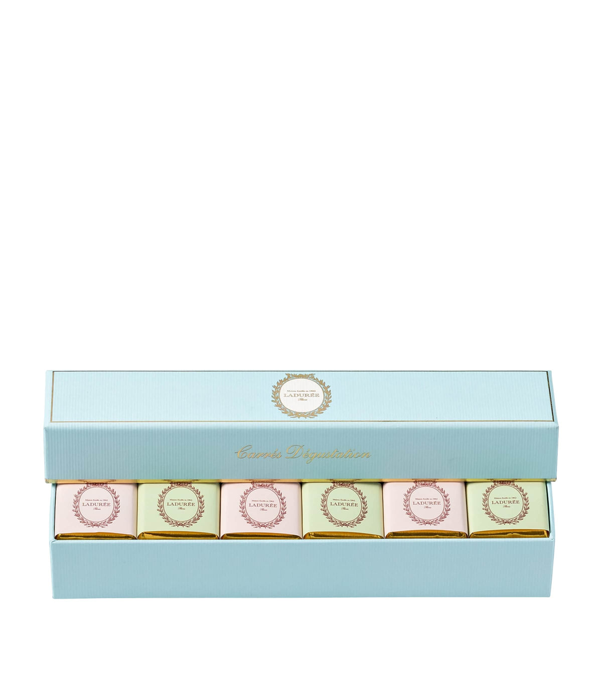 Ladurée dark and milk chocolate squares 42 pieces 230g, UK version