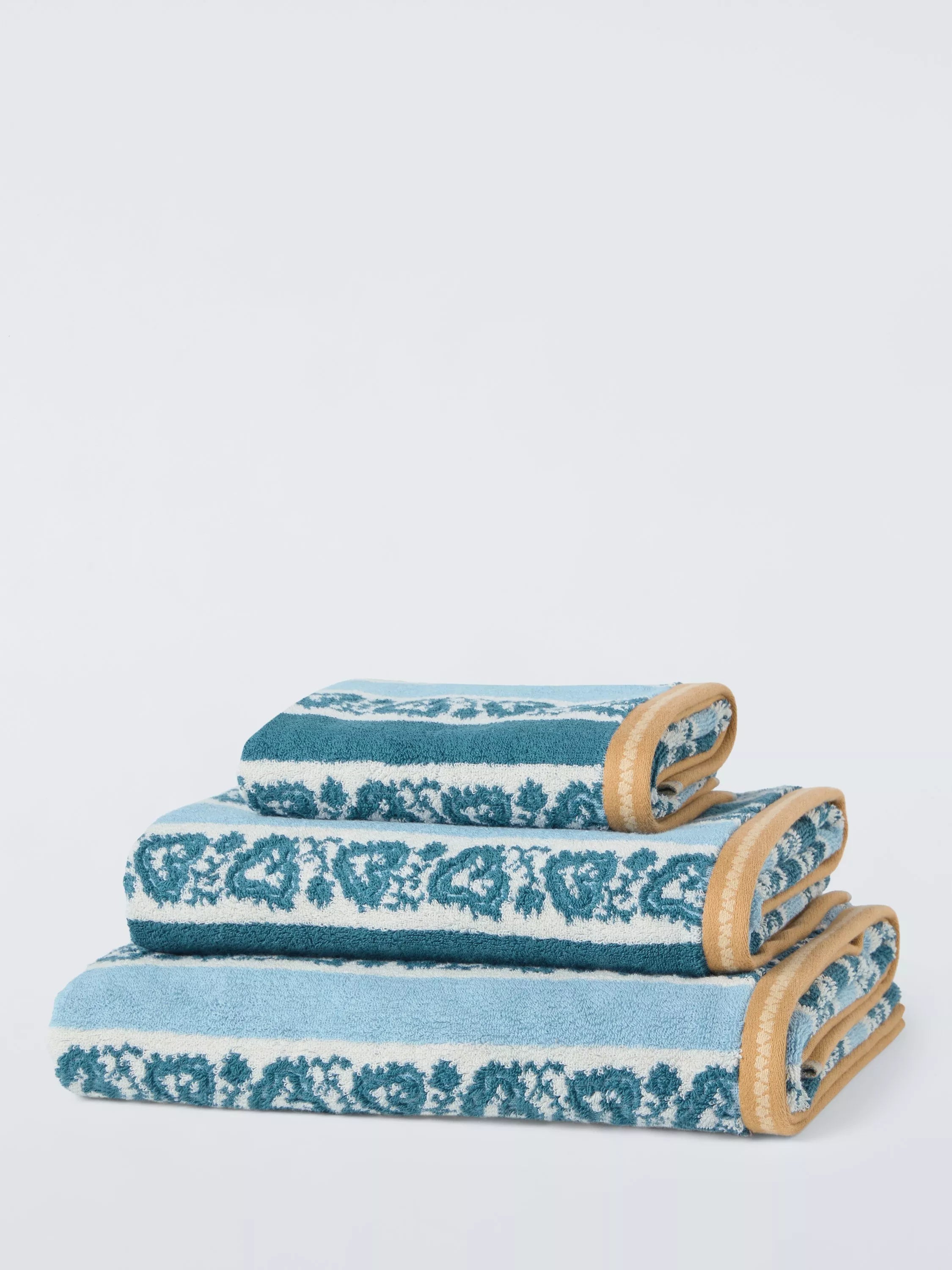 John Lewis x Sanderson Frisk Stripe Cotton Towels
