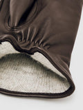 Reiss chocolate pure leather gloves, UK version