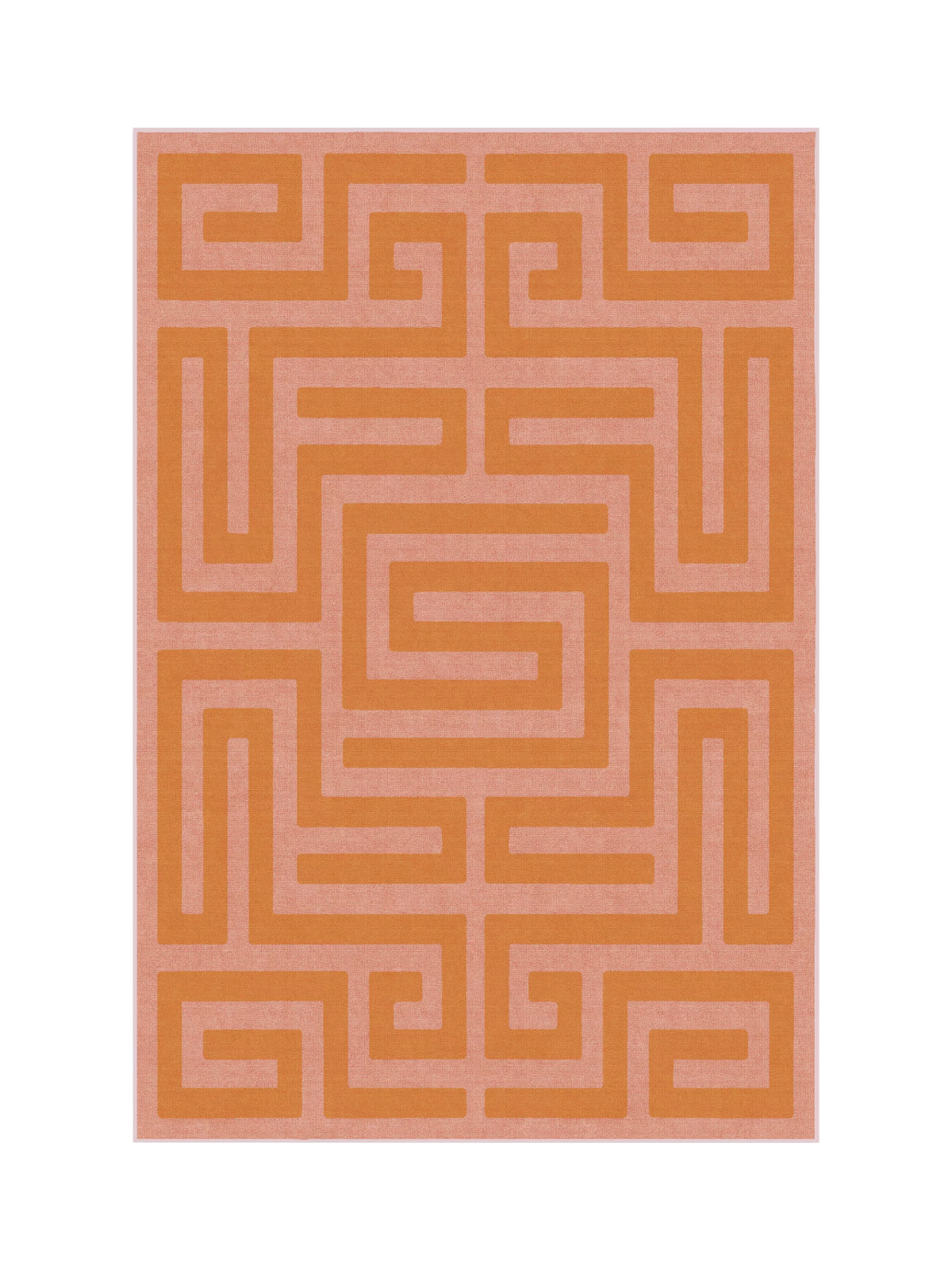 Ruggable Maze Rug, Pink/Orange, L90 x W60cm