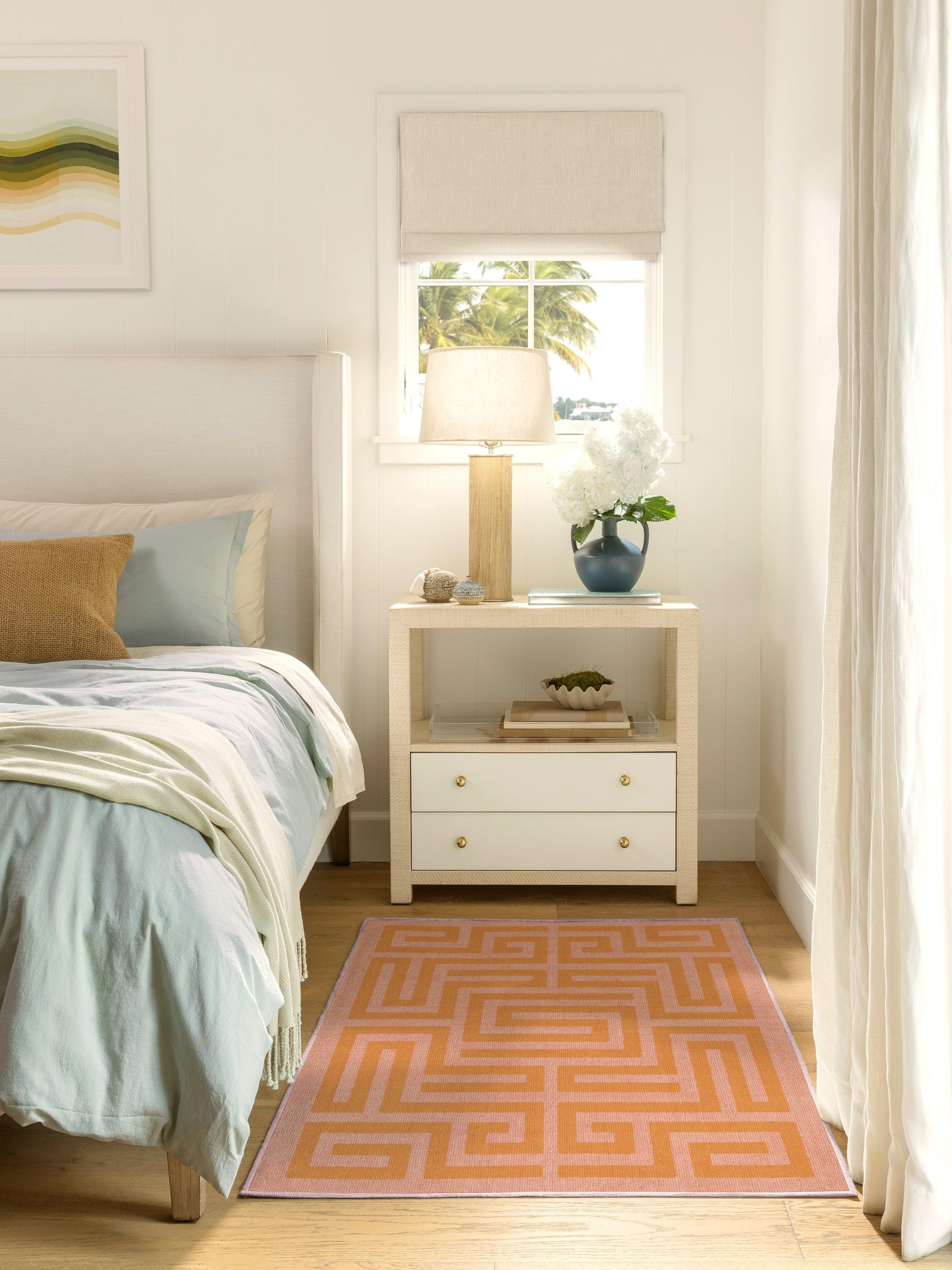 Ruggable Maze rug pink orange 90x60cm, UK version