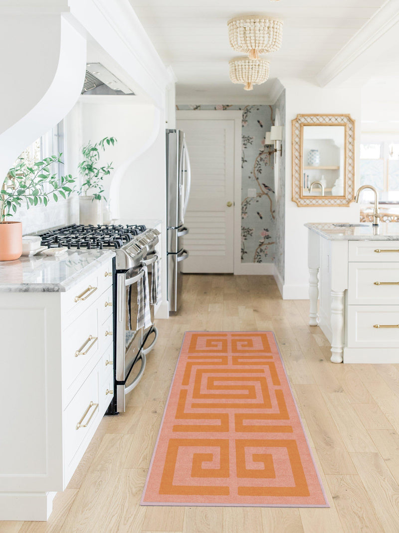 Ruggable Maze rug pink orange 90x60cm, UK version