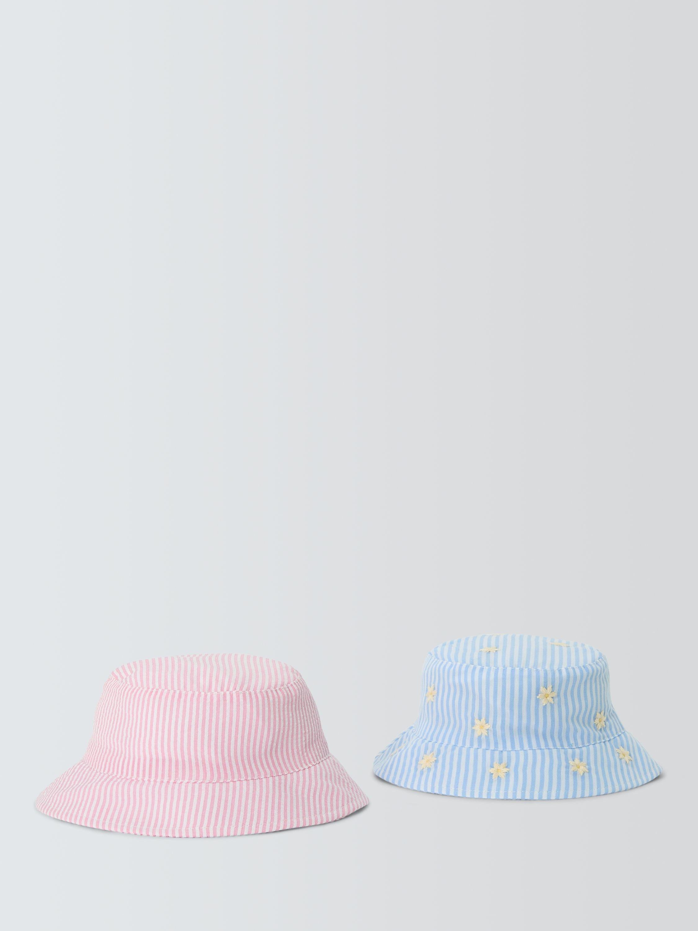 John Lewis baby bucket hats Daisy/Stripe pack of 2, UK version