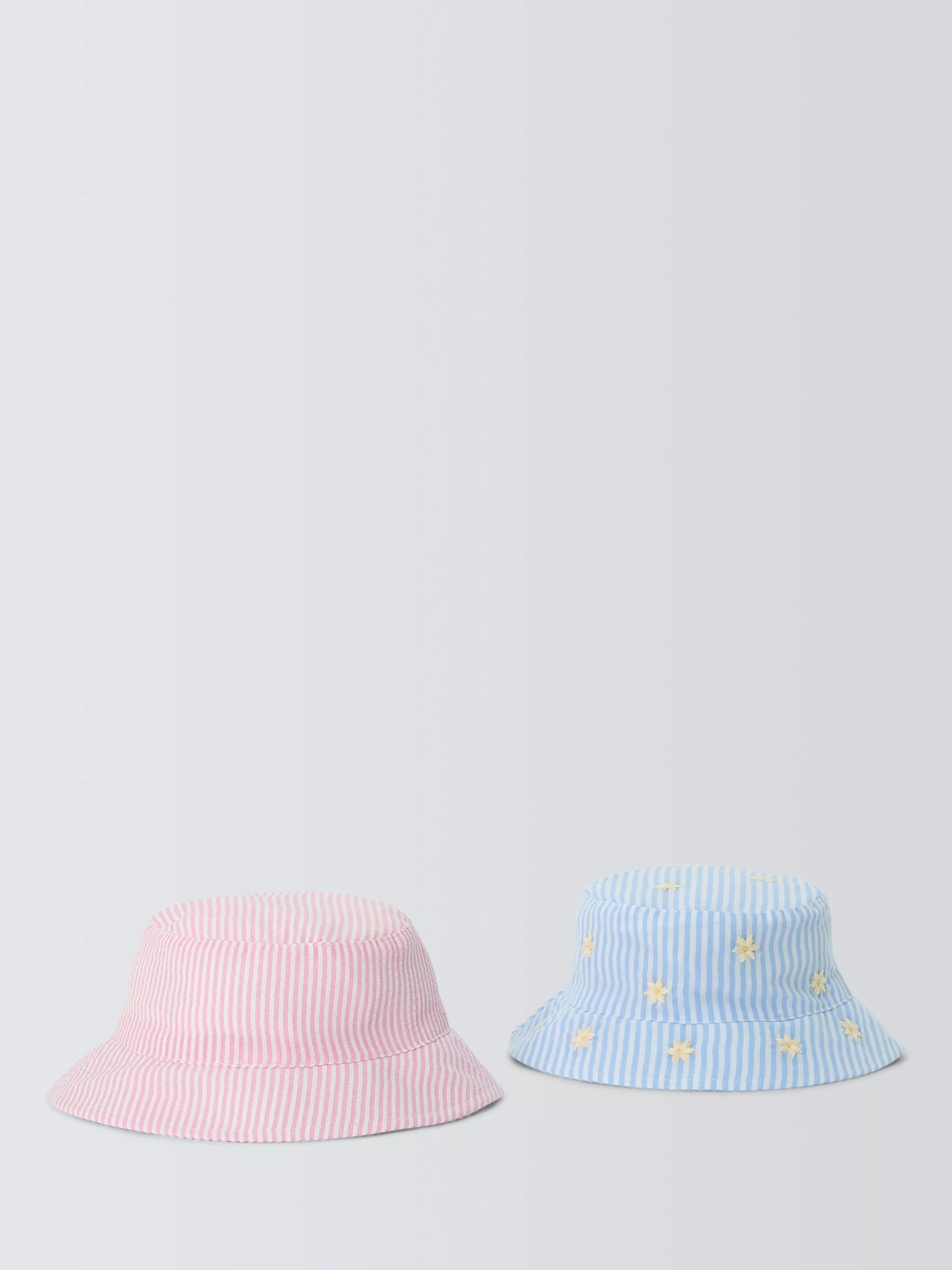 John Lewis baby bucket hats Daisy/Stripe pack of 2, UK version