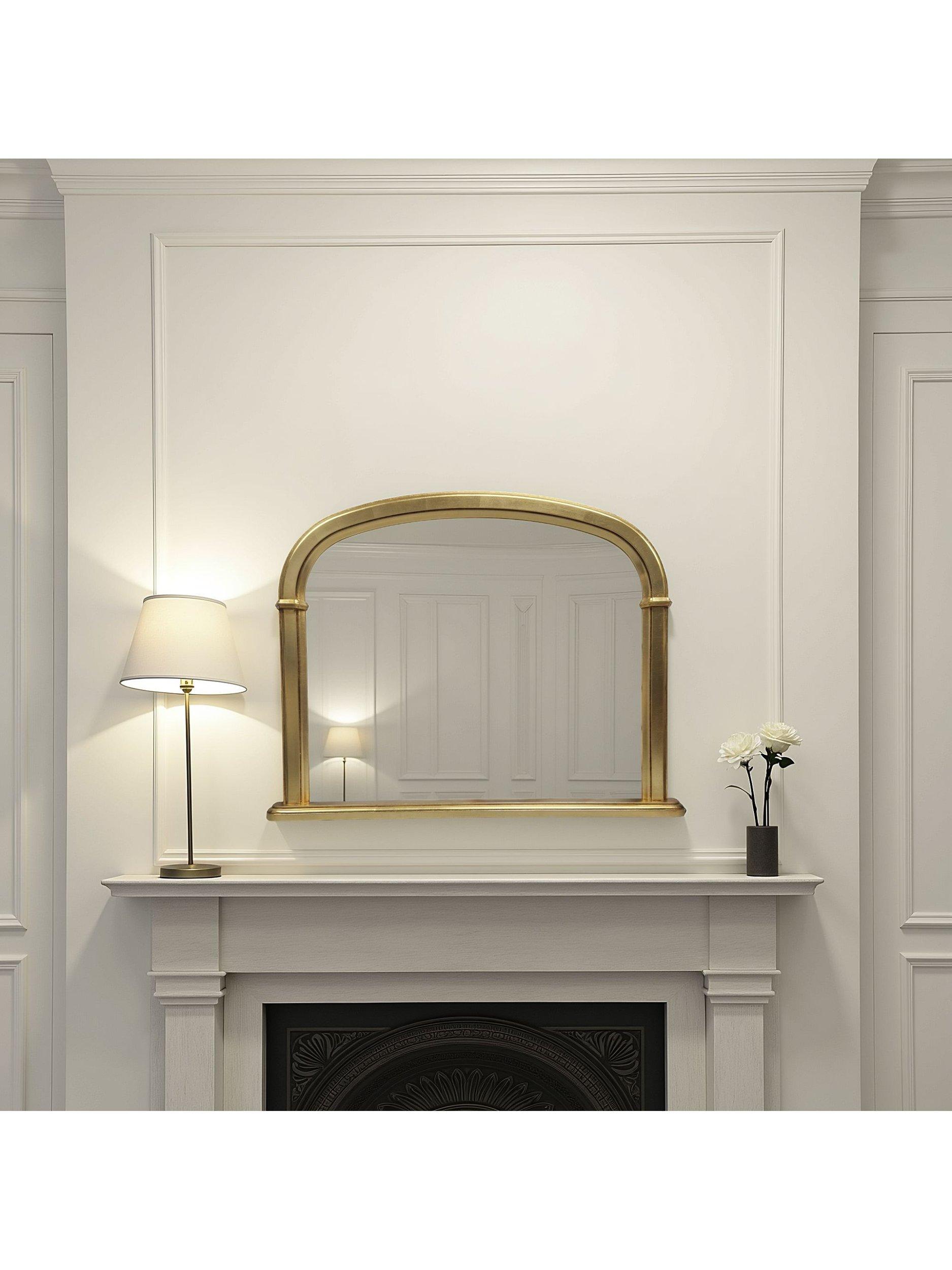 Yearn arched overmantel wall mirror 127x112cm (British brand)