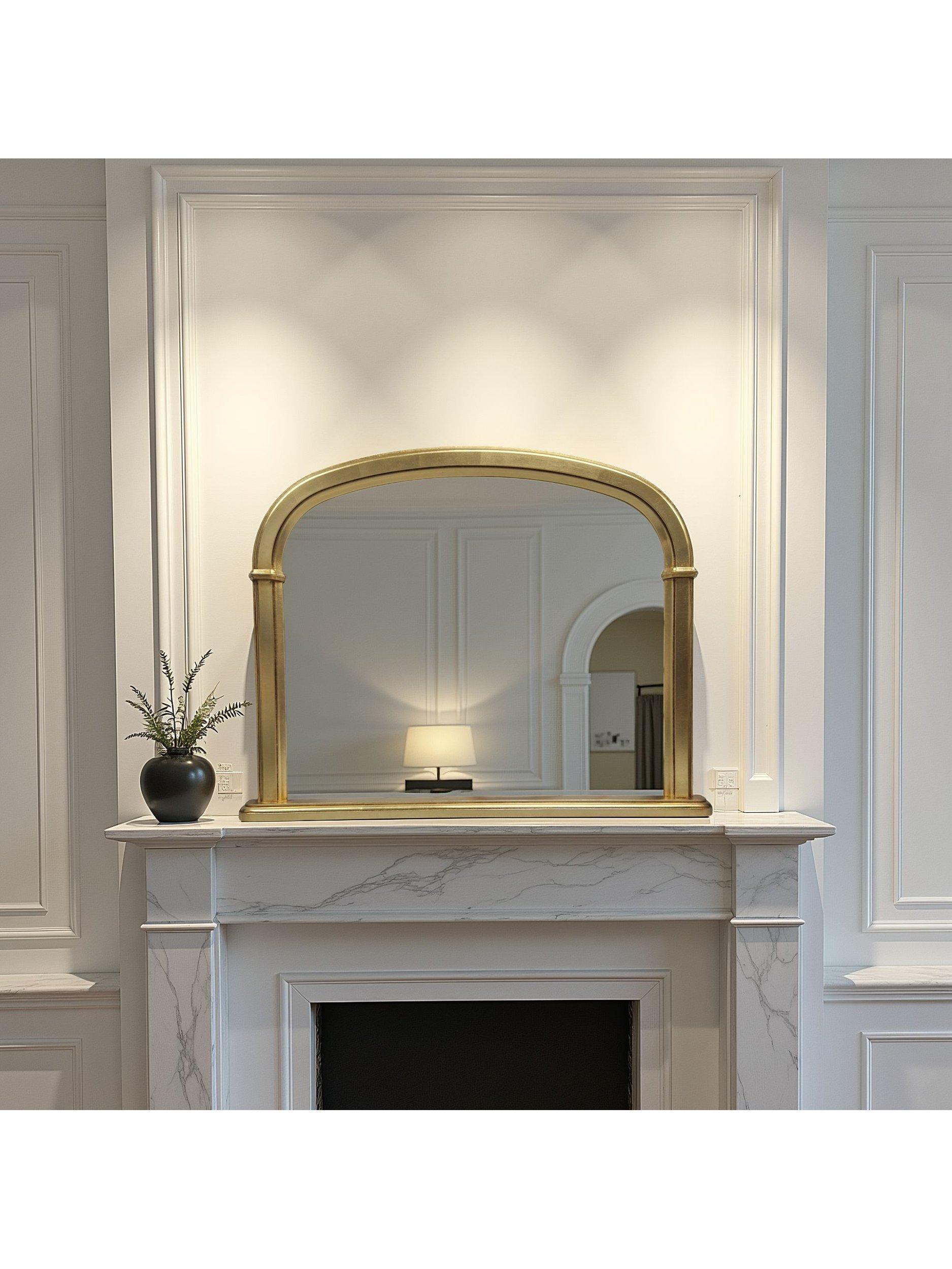Yearn arched overmantel wall mirror 127x112cm (British brand)