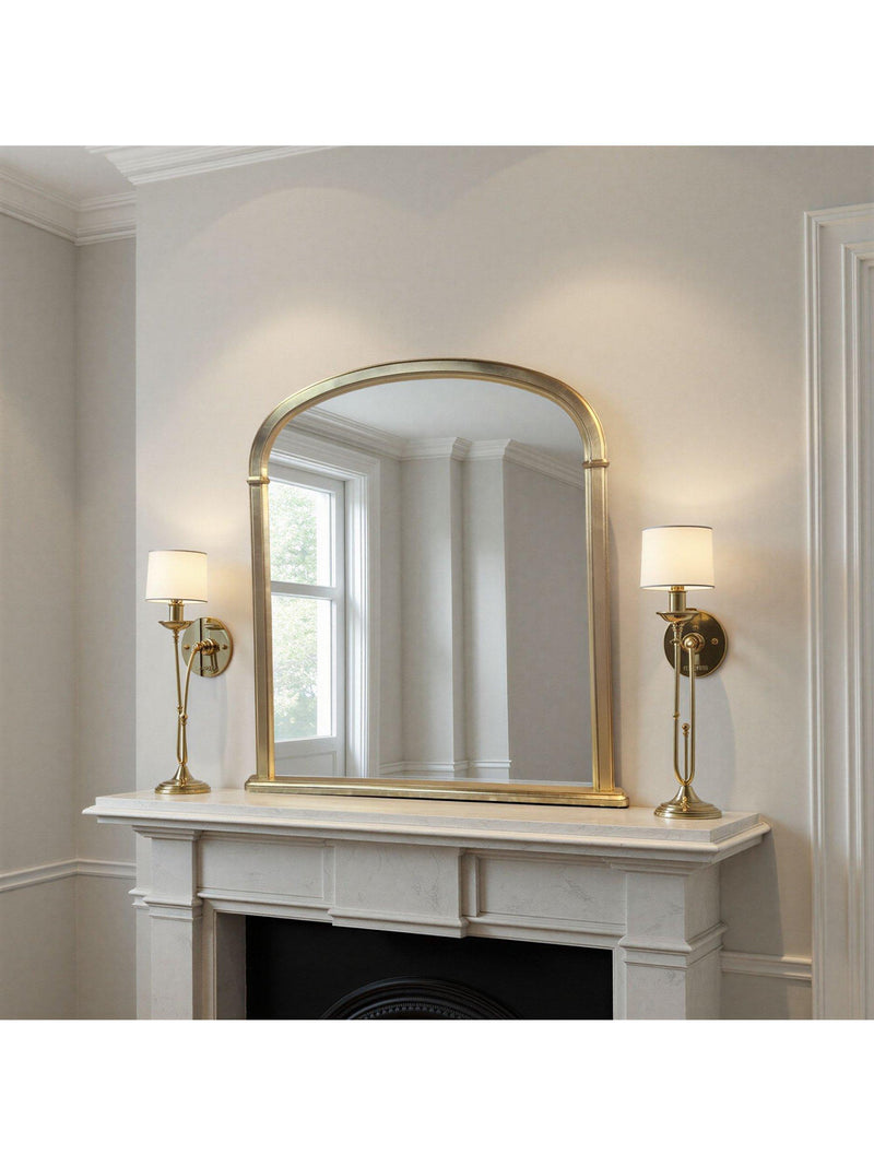 Yearn arched overmantel wall mirror 127x112cm (British brand)