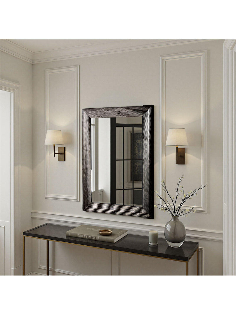 Yearn fluted bronze wall mirror - British product