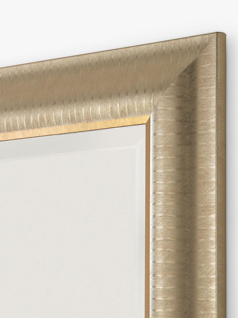 Yearn champagne textured wall mirror 102x74.5cm, imported from the UK